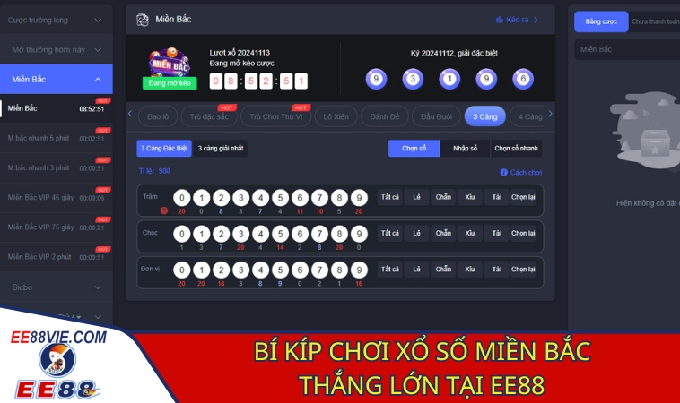 Xổ Số Miền Bắc EE88 - Cơ Hội Thắng Lớn Trong Tầm Tay 4 Kỹ thuật chơi XSMB đảm bảo ăn đậm tiền thưởng