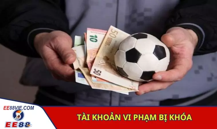 Vào EE88 không rút được tiền do vi phạm